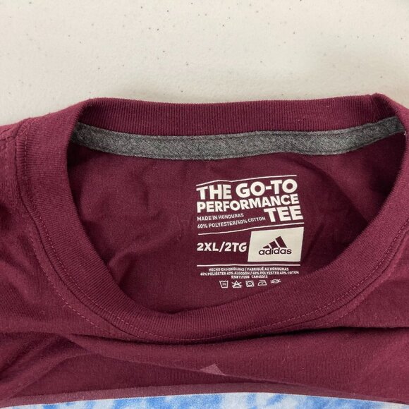 Adidas Colorado Rapids Performance Clima Lite T Shirt MLS Soccer Red Size 2XL - Picture 5 of 5